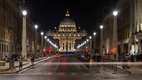 Róma városlátogatás Vatikán esti fényben