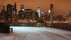 Karácsonyi fények New Yorkban téli Manhattan