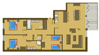 Steinadler apartmanház 4B típus - alaprajz